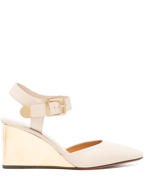 chloe schoenen beige